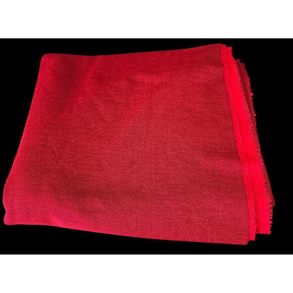 Vintage Woven Fabric Knit Red Material 67" W x 3 yds Long - Picture 7 of 8